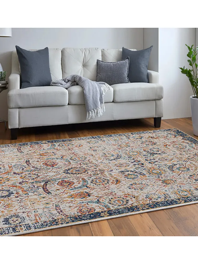 Kurzflor-Teppich in Bunt