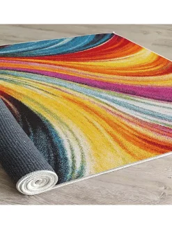 Kurzflor-Teppich in Bunt