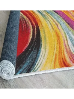 Kurzflor-Teppich in Bunt