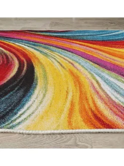 Kurzflor-Teppich in Bunt