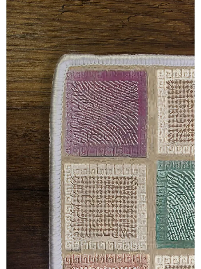 Kurzflor-Teppich in Bunt