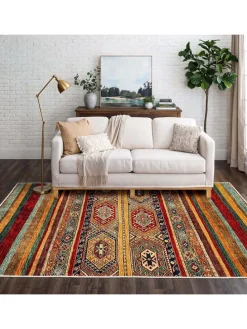 Kurzflor-Teppich in Bunt