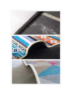 Kurzflor-Teppich in Bunt