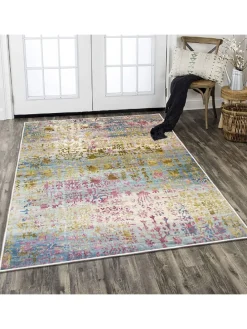 Kurzflor-Teppich in Bunt