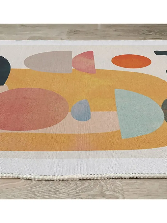 Kurzflor-Teppich in Bunt