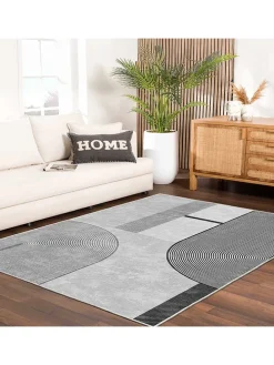 Kurzflor-Teppich ''Infkece14'' in Grau