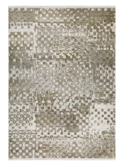 Kurzflorteppich Jala in sand beige, grau