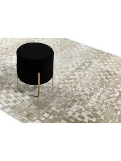 Kurzflorteppich Jala in sand beige, grau