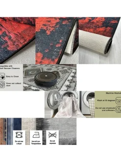 Kurzflor-Teppich ''Kece-Fr09'' in Beige