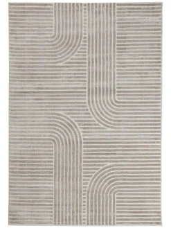 Kurzflor-Teppich "Mito" in Beige