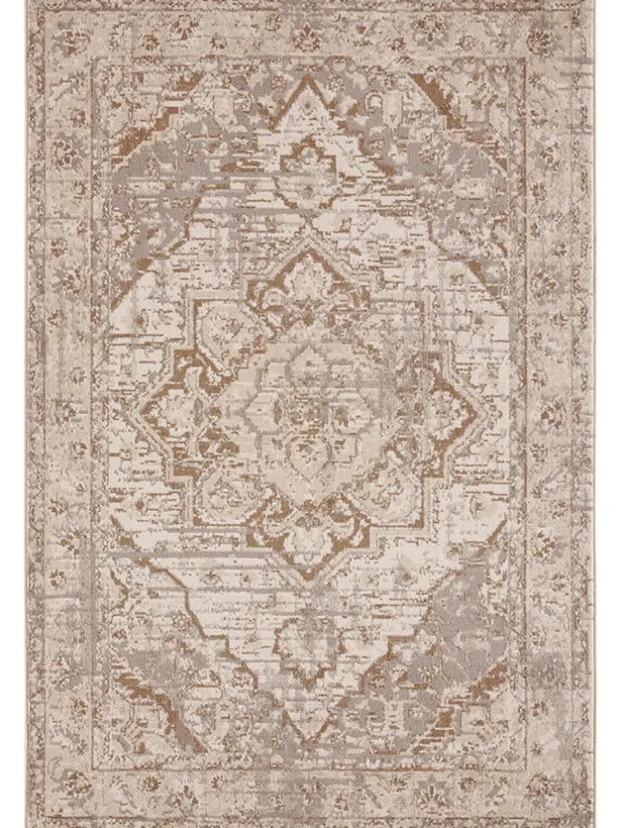 Kurzflor-Teppich "Sand" in Creme/ Hellbraun