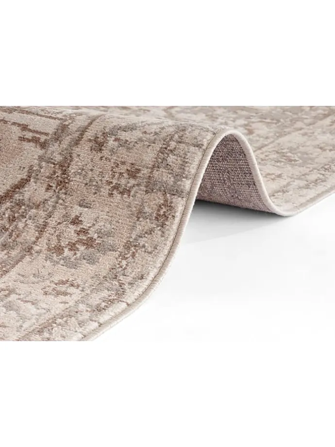 Kurzflor-Teppich "Sand" in Creme/ Hellbraun