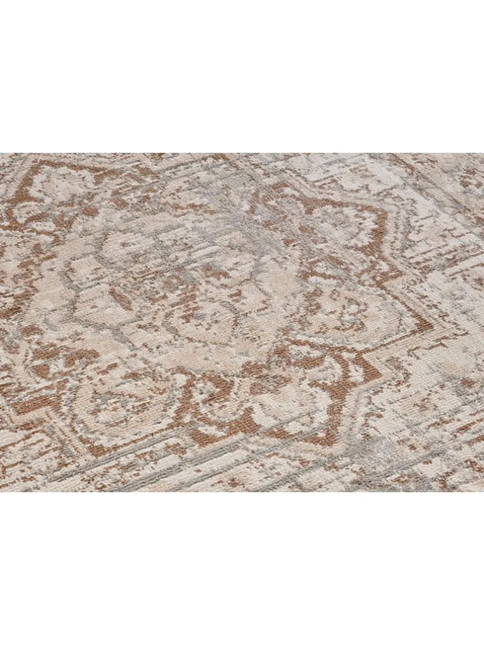 Kurzflor-Teppich "Sand" in Creme/ Hellbraun