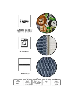 Kurzflor-Teppich ''Woopamuk521'' in Hellbraun