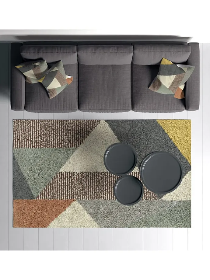 Kurzflor-Teppich "Woopamuk" in Bunt