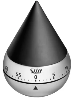 Kurzzeitmesser "Swing" in Schwarz - (H)11 x Ø 7 cm