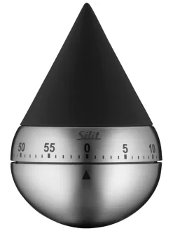 Kurzzeitmesser "Swing" in Schwarz - (H)11 x Ø 7 cm