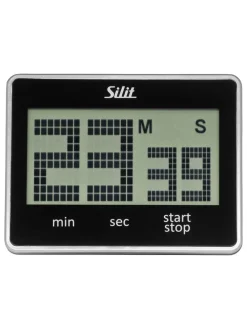 Kurzzeitwecker "Attimo" in Schwarz - (B)9 x (H)7 cm