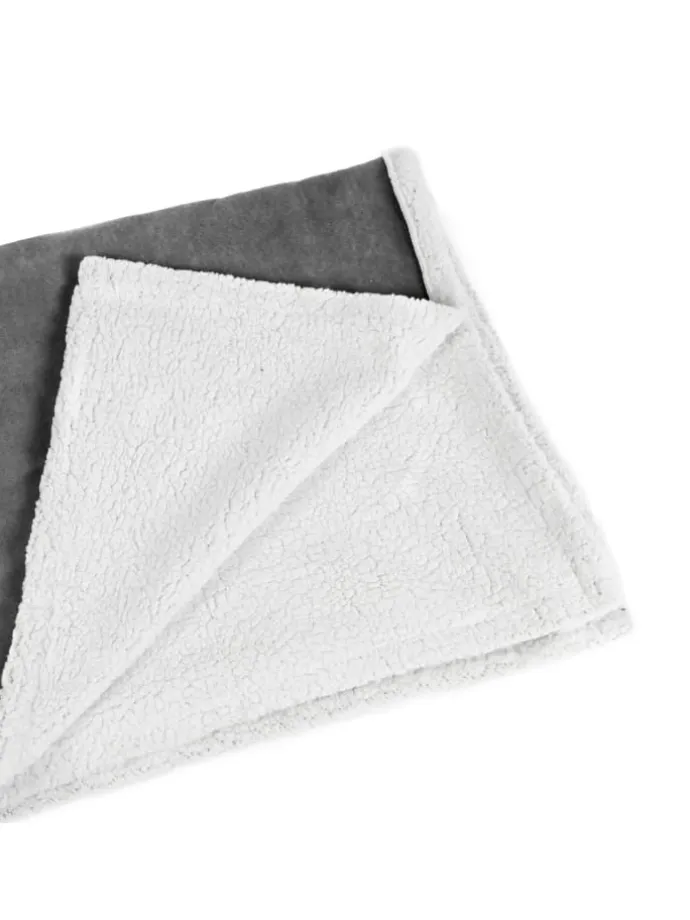 Kuscheldecke " Sherpa-Plüsch " in charcoal
