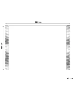 Kuscheldecke CHAOHANI in Beige - (W) 150 x (L) 200 cm