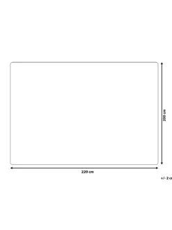 Kuscheldecke SAMUR in Blau - (W) 200 x (H) 2 x (L) 220 cm