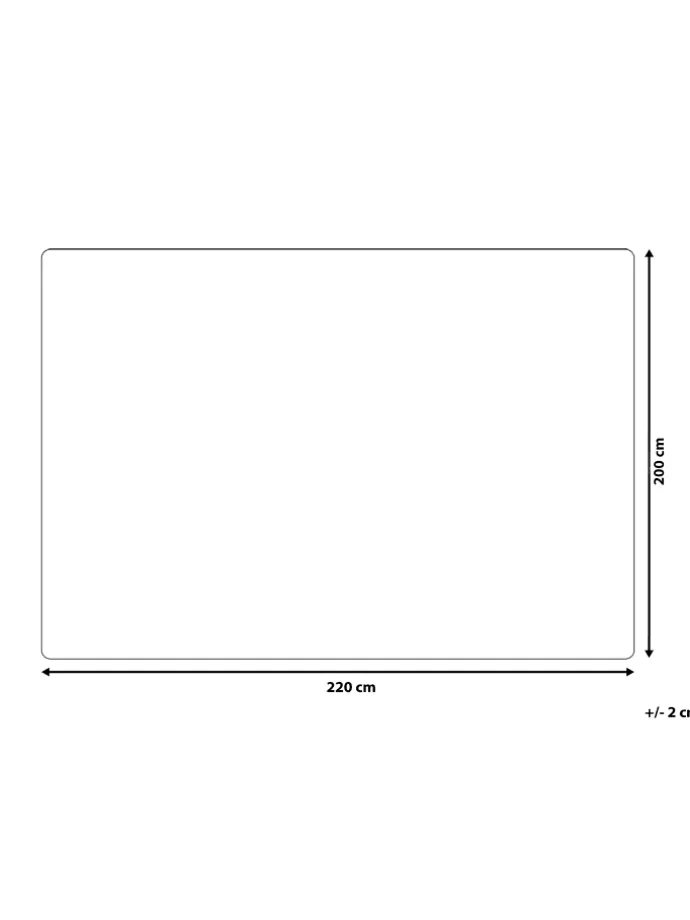 Kuscheldecke SAMUR in Blau - (W) 200 x (H) 2 x (L) 220 cm