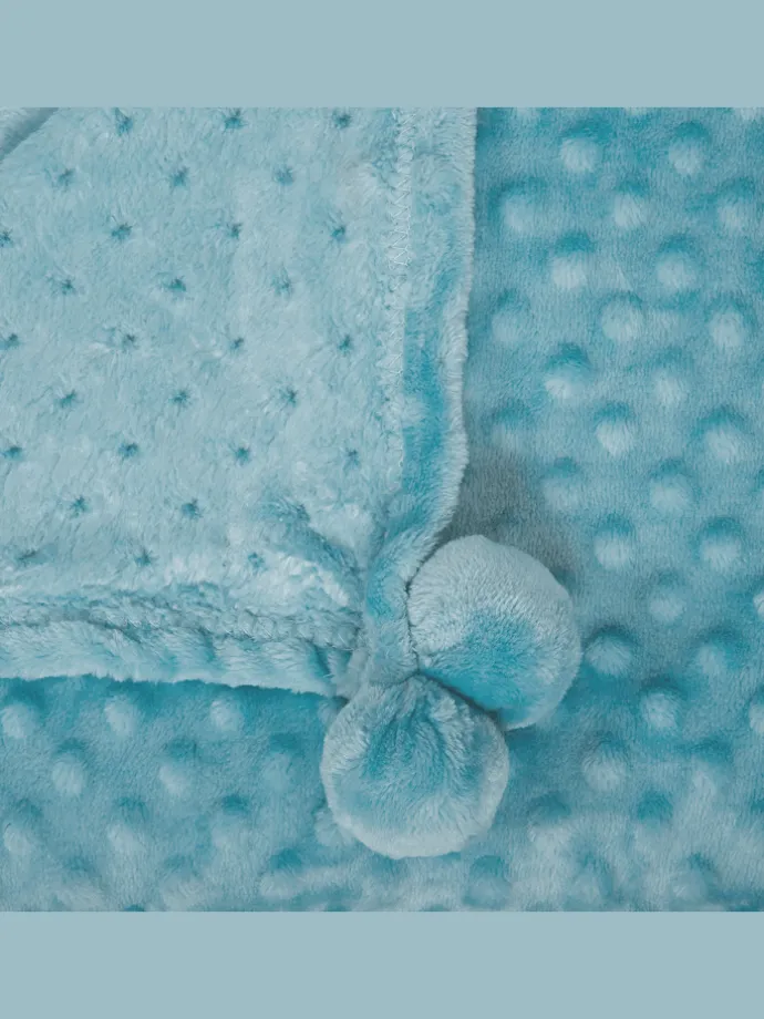 Kuscheldecke SAMUR in Blau - (W) 200 x (H) 2 x (L) 220 cm