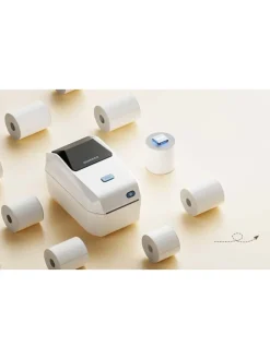 K3W Tragbarer Etikettendrucker Bluetooth Creme