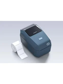 K3W Tragbarer Etikettendrucker Bluetooth Blau