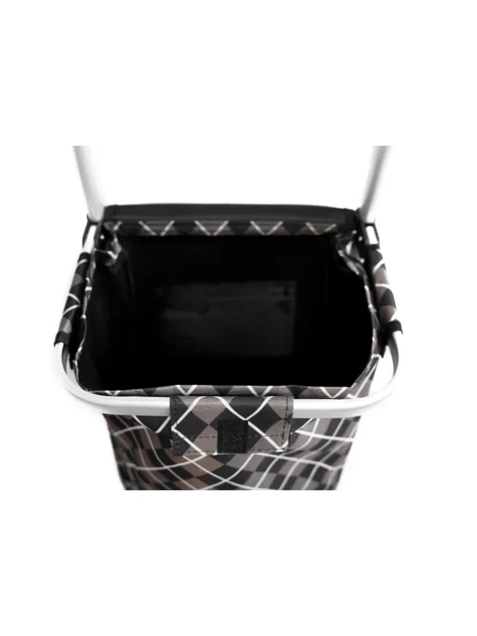 40L Einkaufstrolley aus Alu in Braun