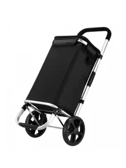 40L Einkaufswagen Trolley in Schwarz