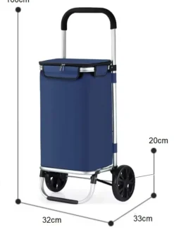 40L Einkaufswagen Trolley in Blau