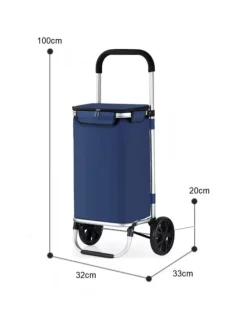 40L Einkaufswagen Trolley in Blau