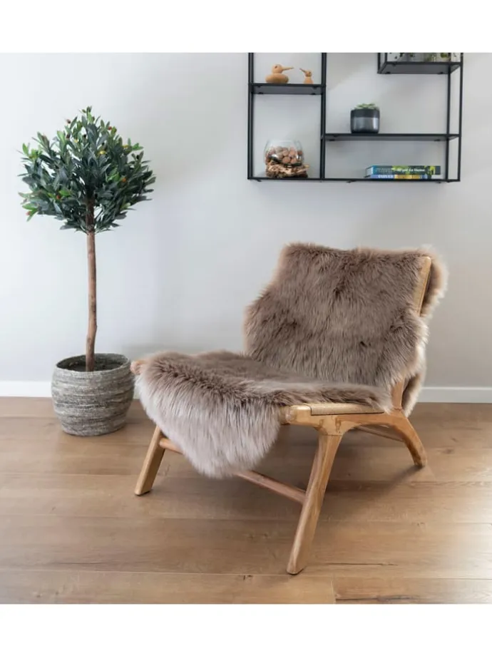 Lammfell Laila Braun 60 x 180 cm