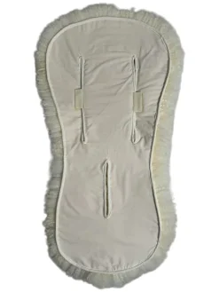 Lammfellauflage "Milky sand" in Natur - (L)77 x (B)35 cm
