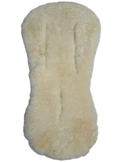 Lammfellauflage "Milky sand" in Natur - (L)77 x (B)35 cm