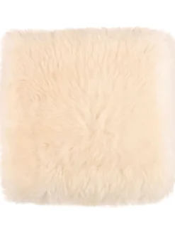 Lammfell-Sitzauflage in Weiß