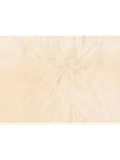 Lammfell-Sitzauflage in Weiß