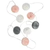 Lampions-Lichterkette HANAMI LED 6er-Set in Grau