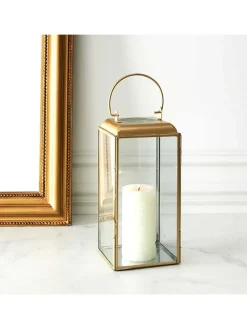 Laterne in Gold - (B)15 x (H)35 x (T)15 cm