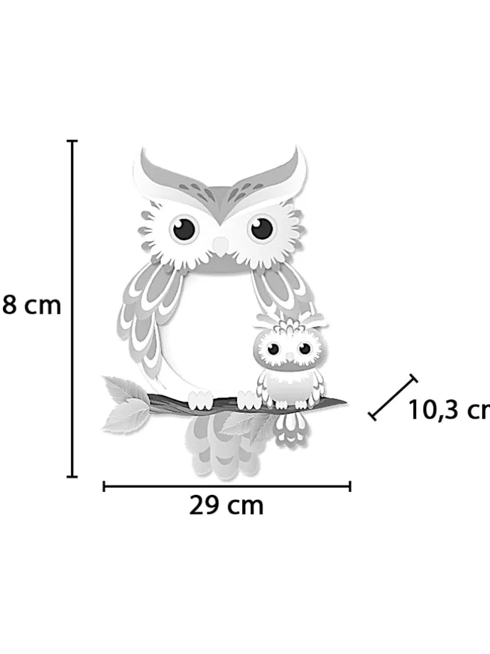Laternen-Bastelset "Easy Line - Eule" in Bunt