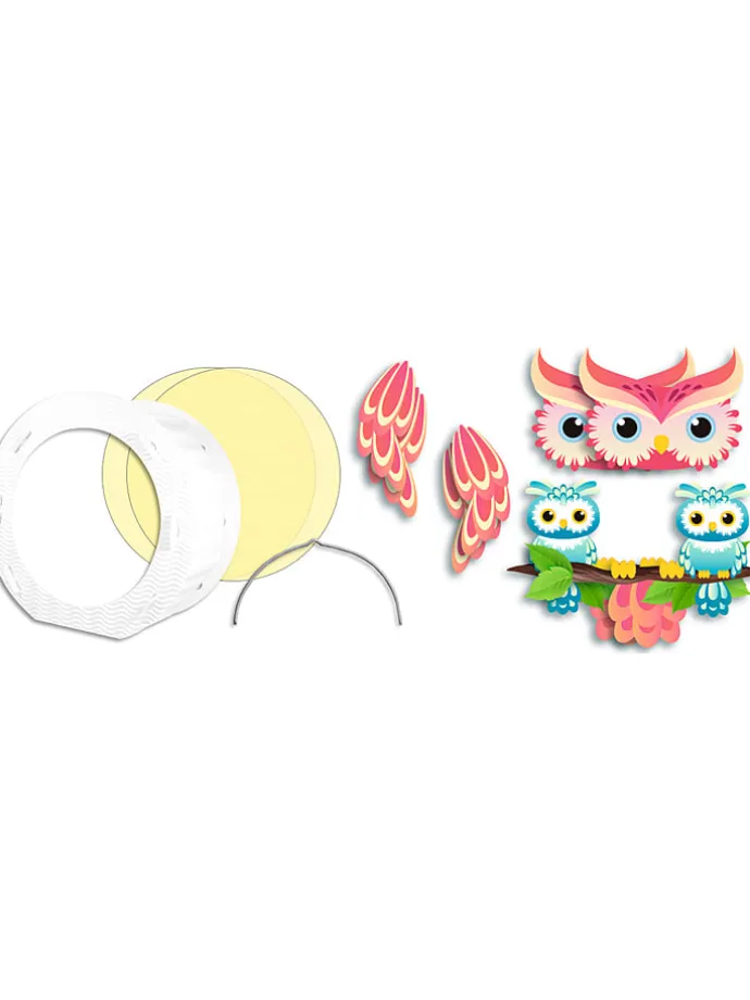 Laternen-Bastelset "Easy Line - Eule" in Bunt