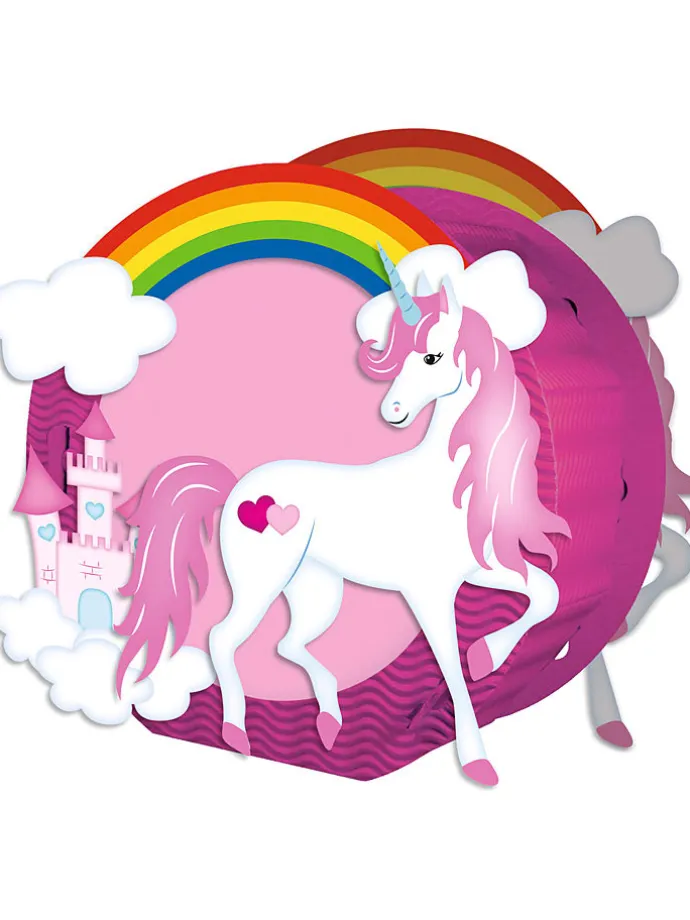 Laternen-Bastelset "Easy Line - Einhorn" in Bunt