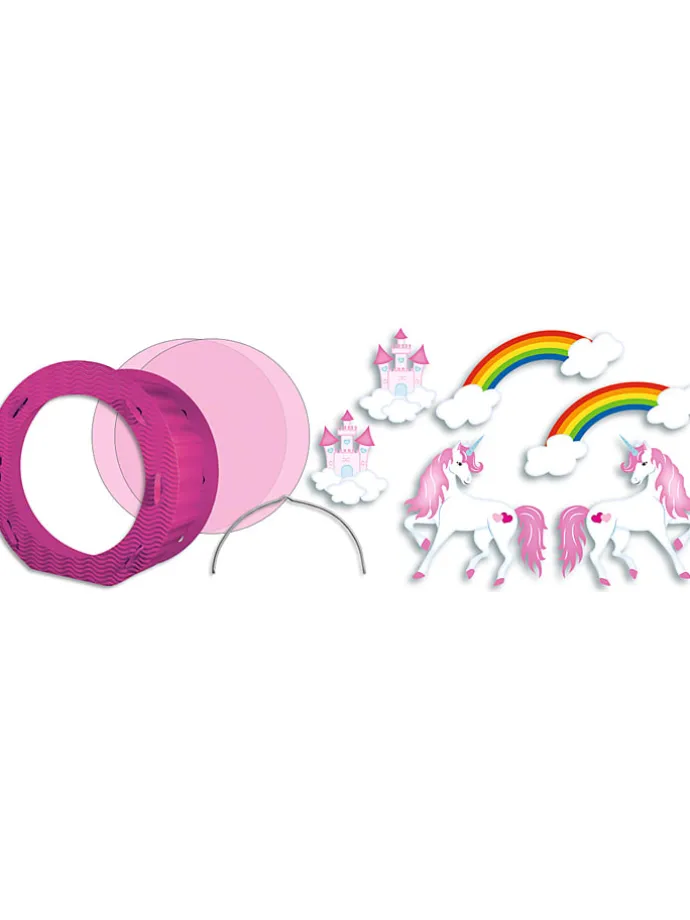 Laternen-Bastelset "Easy Line - Einhorn" in Bunt