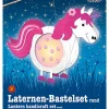 Laternen-Bastelset "Einhorn" in Bunt
