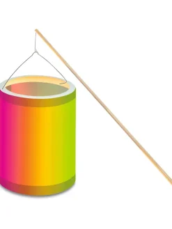 Laternen-Bastelset "Regenbogen" in Bunt