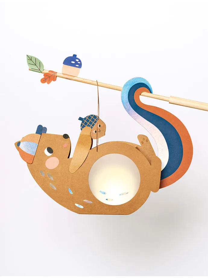 Laternen-Bastelset "Squirrel" in Orange - ab 5 Jahren
