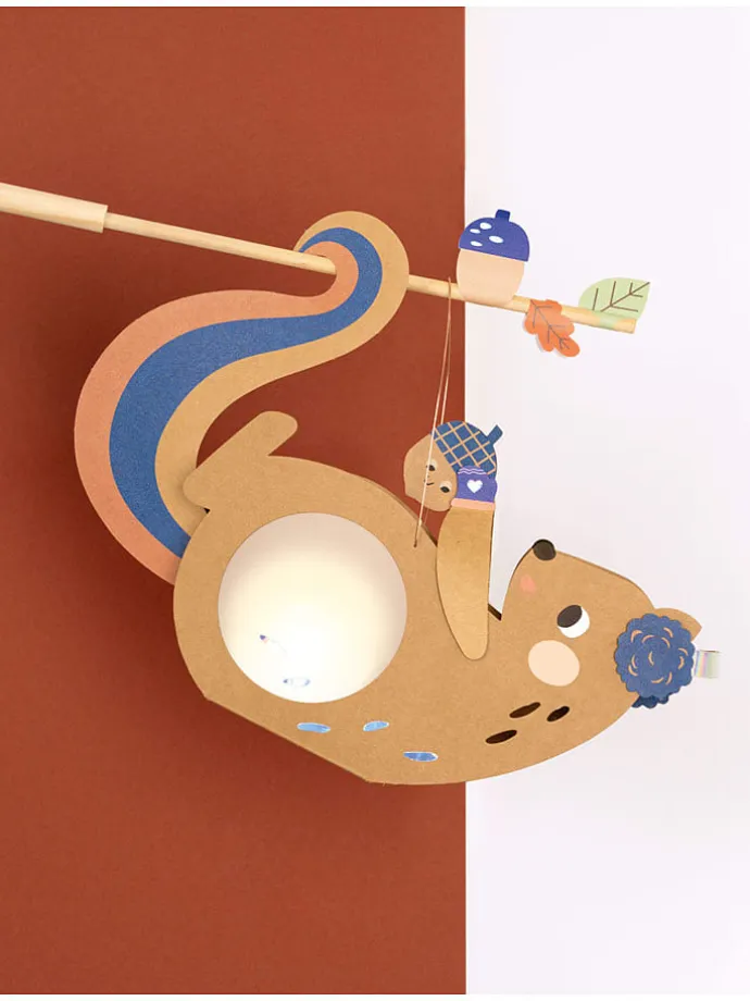 Laternen-Bastelset "Squirrel" in Orange - ab 5 Jahren