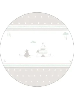 Laufgitter weiß inkl. Schutzeinlage Indibär & Rollen