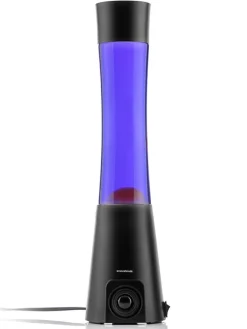 Lavalampe mit Lautsprecher in Schwarz - (H)42 x Ø 10,7 cm